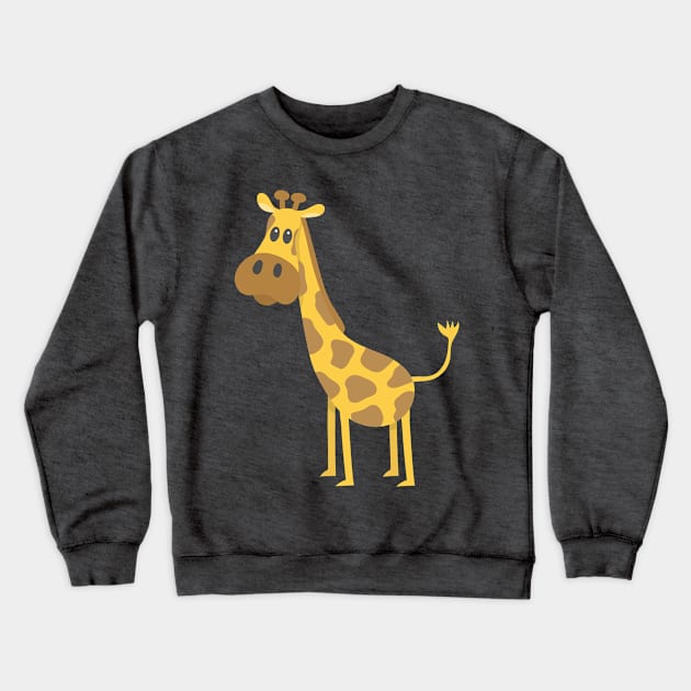 Cute Giraffe for Kids Crewneck Sweatshirt by vladocar